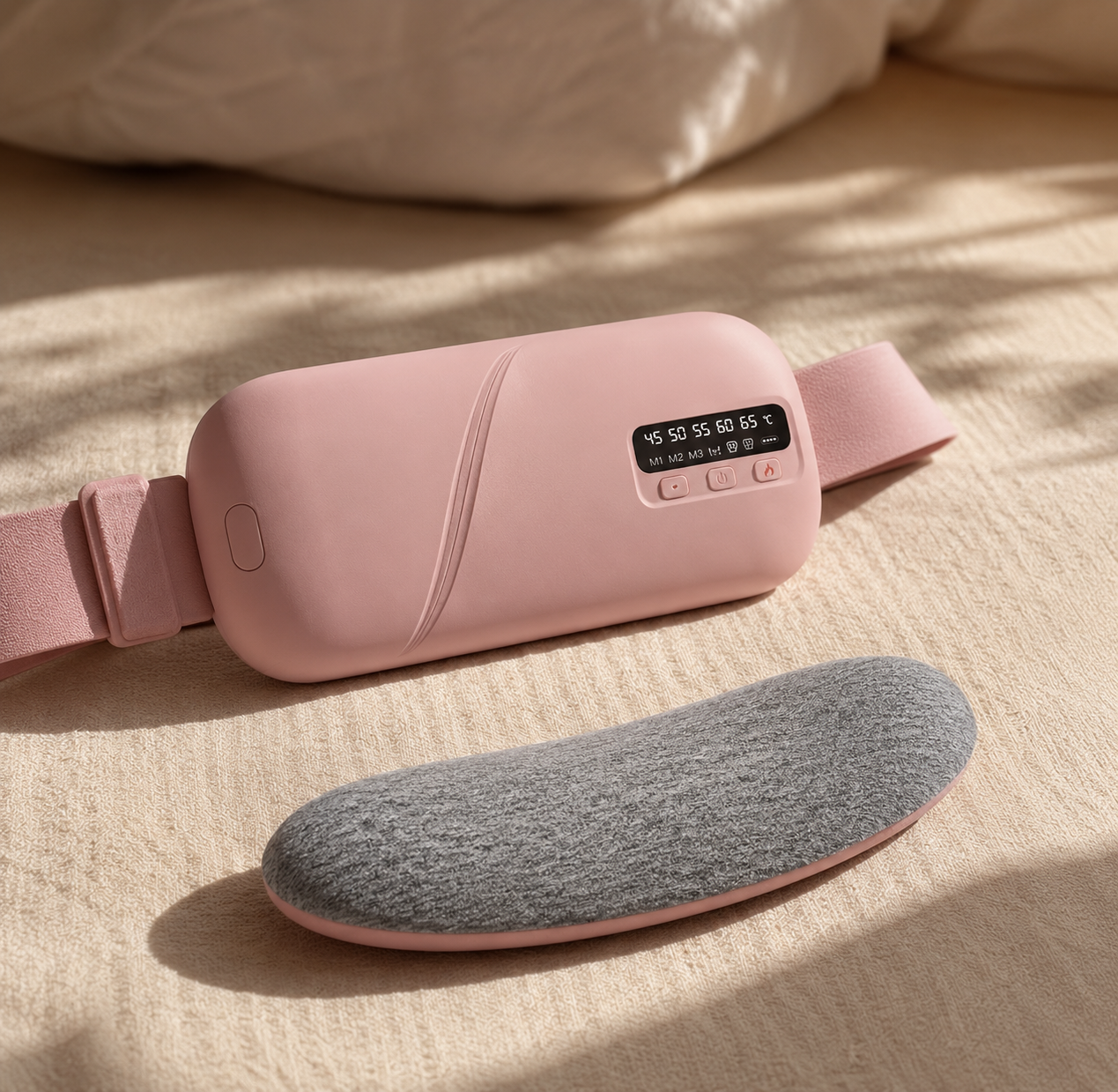Heating period pad